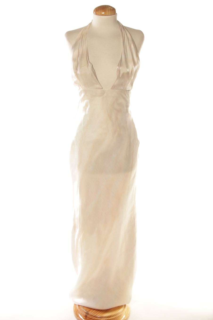 Vestido elegante de Zara de la talla S, de color blanco