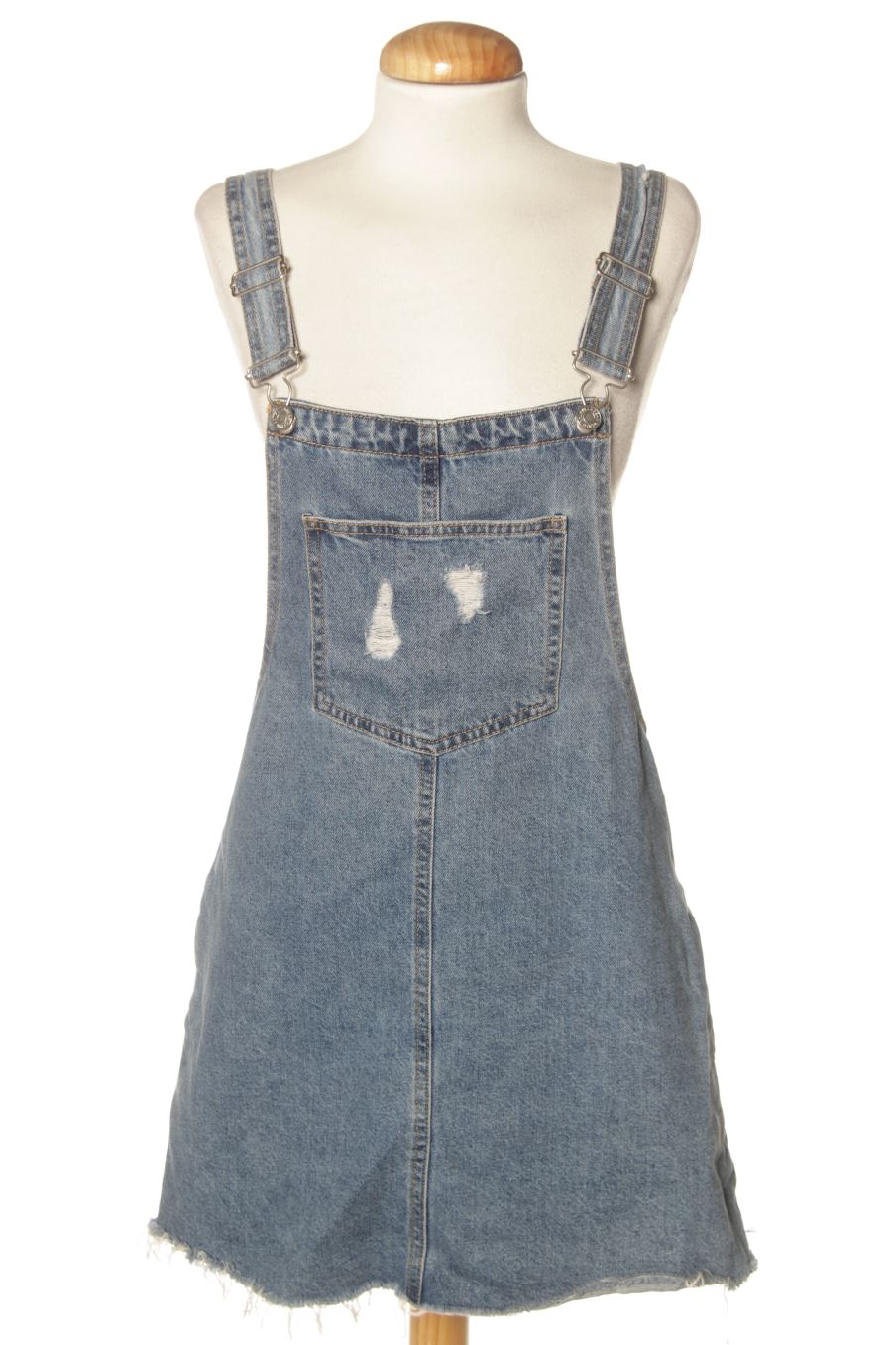 Vestido casual de Pull & Bear de la talla S, de color azul de ropa vaquera