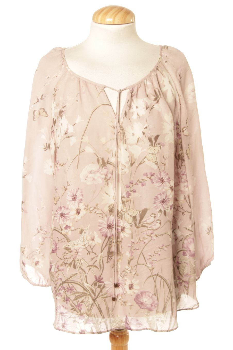Blouse à manches longues Massimo Dutti de la taille 42, de couleur fleurs
