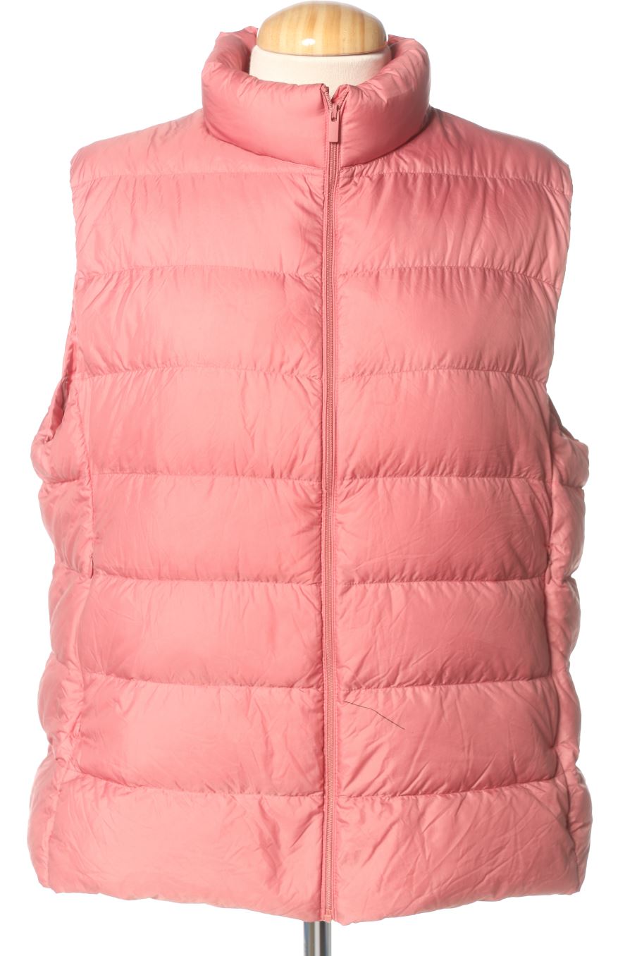 Gilet imbottito de Uniqlo de la talla XL, de color rosa