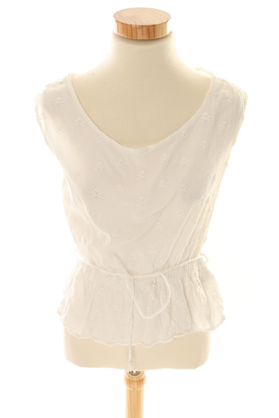 Aufwändiges Top von H&M Größe 36, Farbe Weiss, für