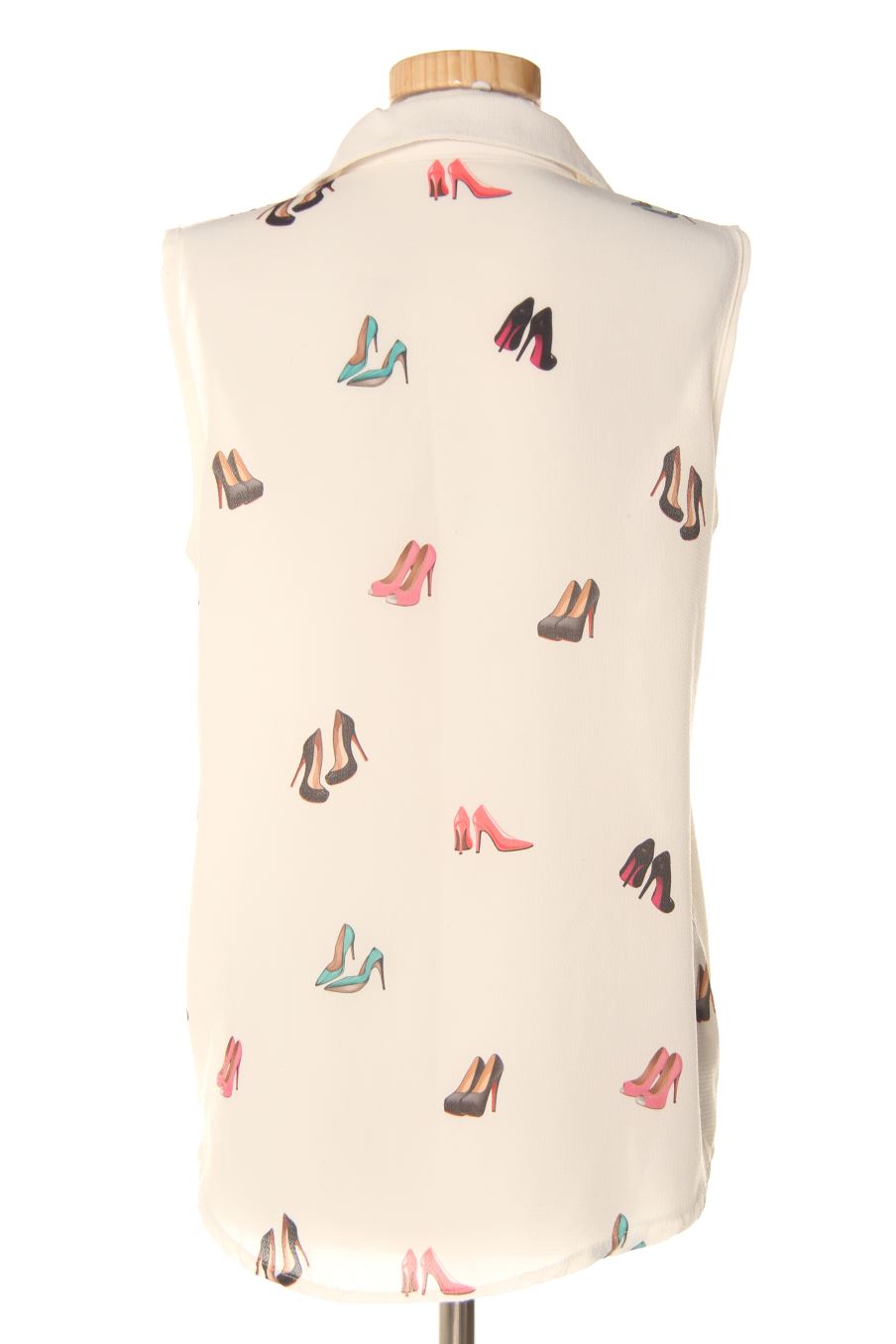 Camisa sin mangas de Made in italy de la talla M, de color blanco