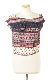 Blusa a maniche corte L Bershka, foto 1 di 2