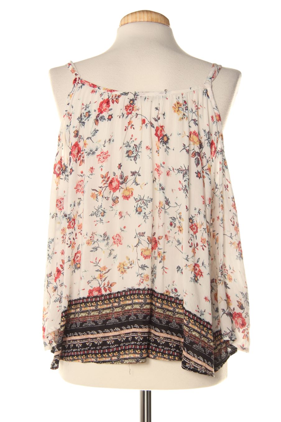 Blouse à manches longues Bershka de la taille M, de couleur fleurs