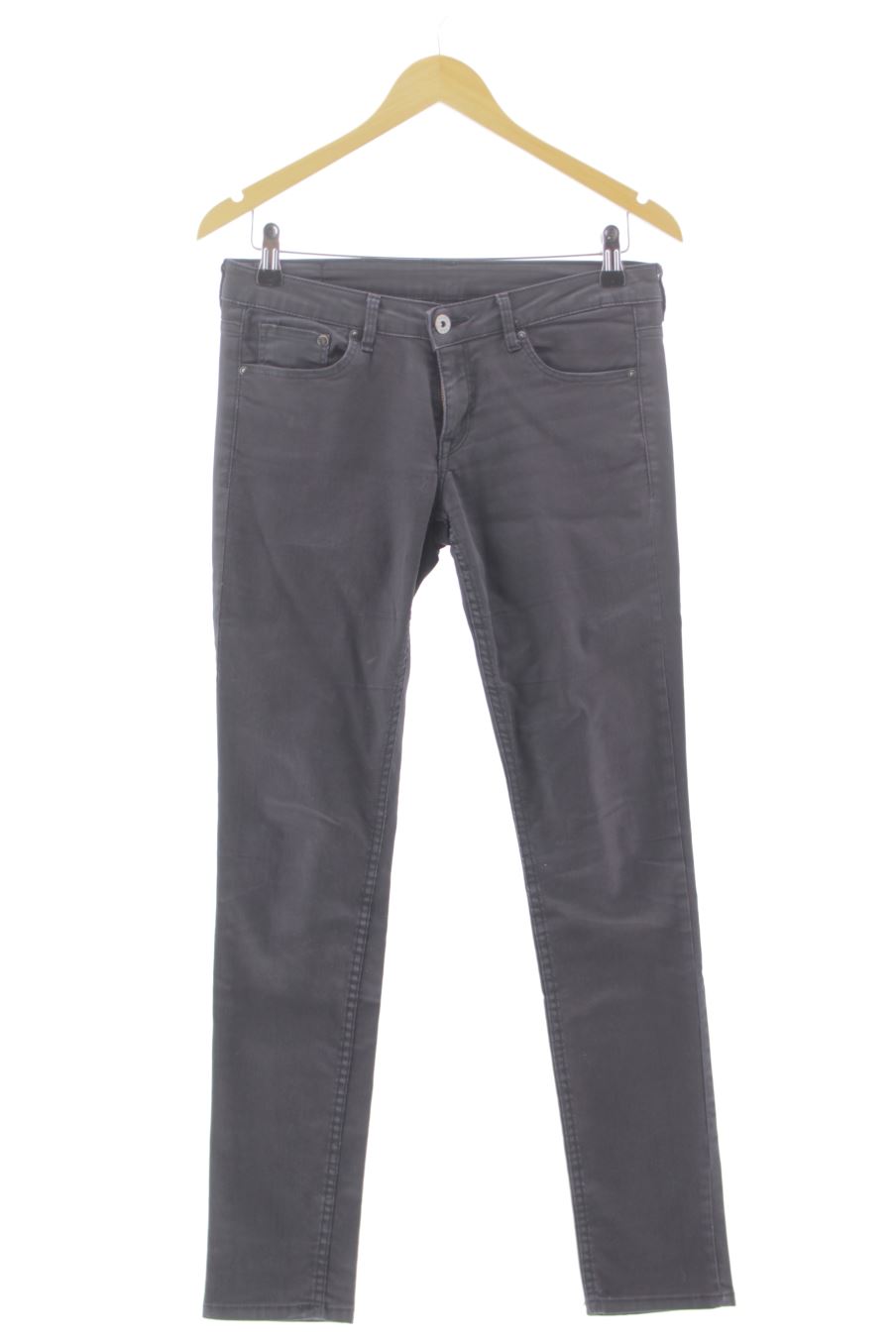 Vaquero de H&M de la talla 36, de color negro de ropa vaquera