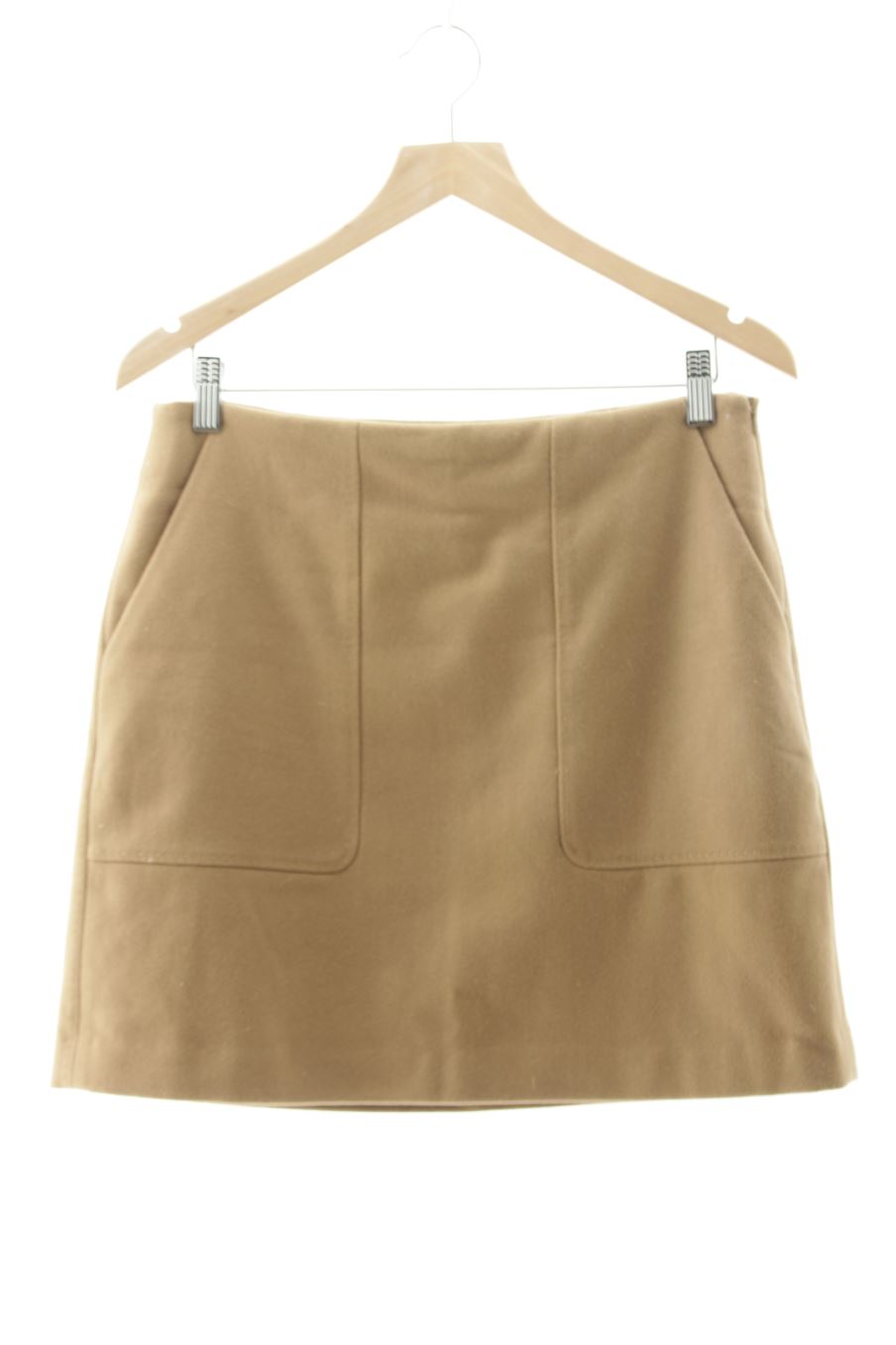 Falda de Massimo Dutti de la talla 40, de color marrón