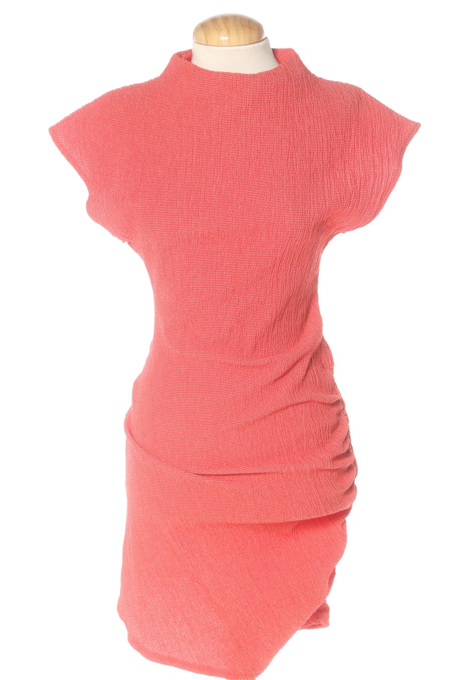 Robe casual Zara de la taille L, de couleur corail