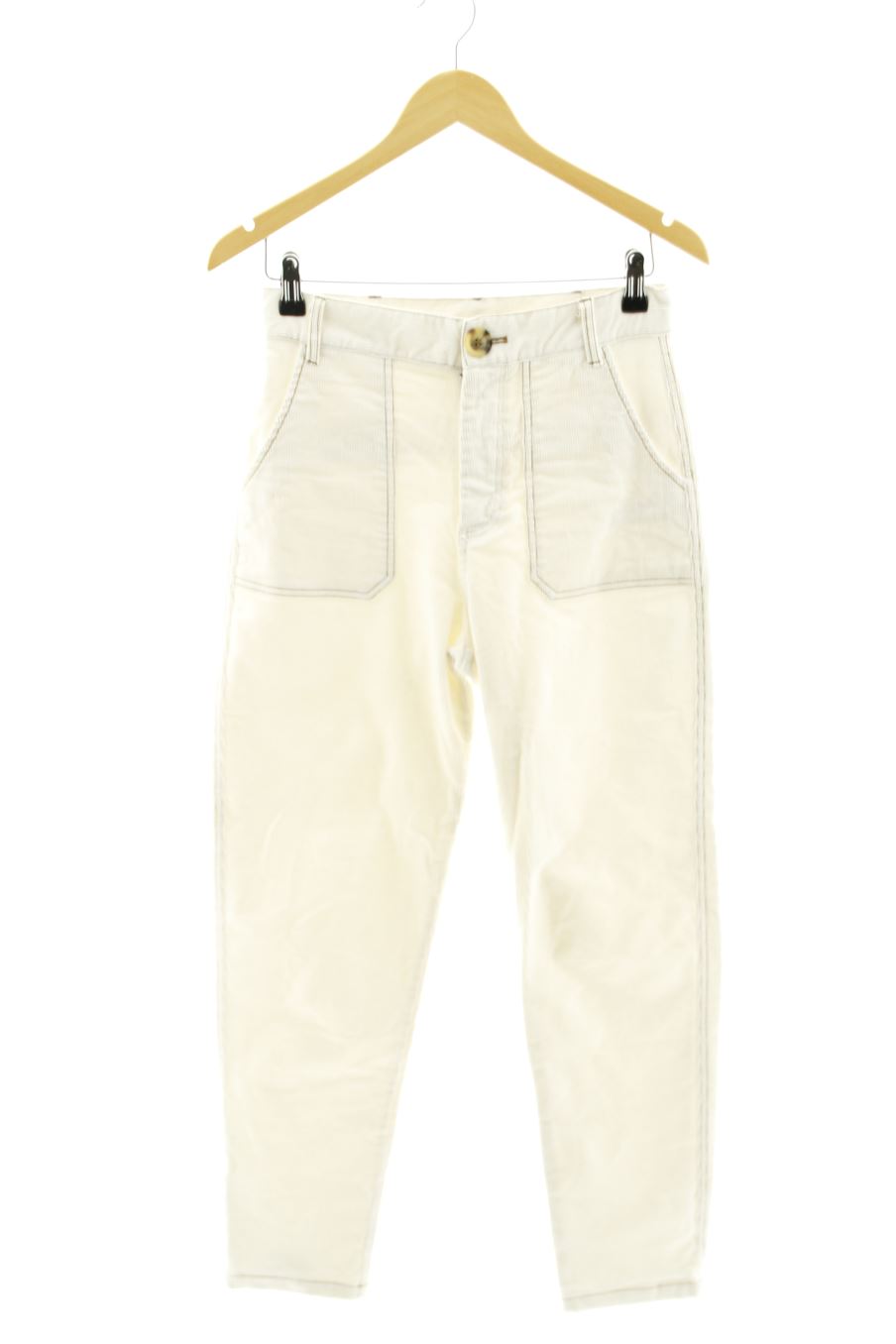 Pantaloni de trf (ZARA) de la talla S, de color beige