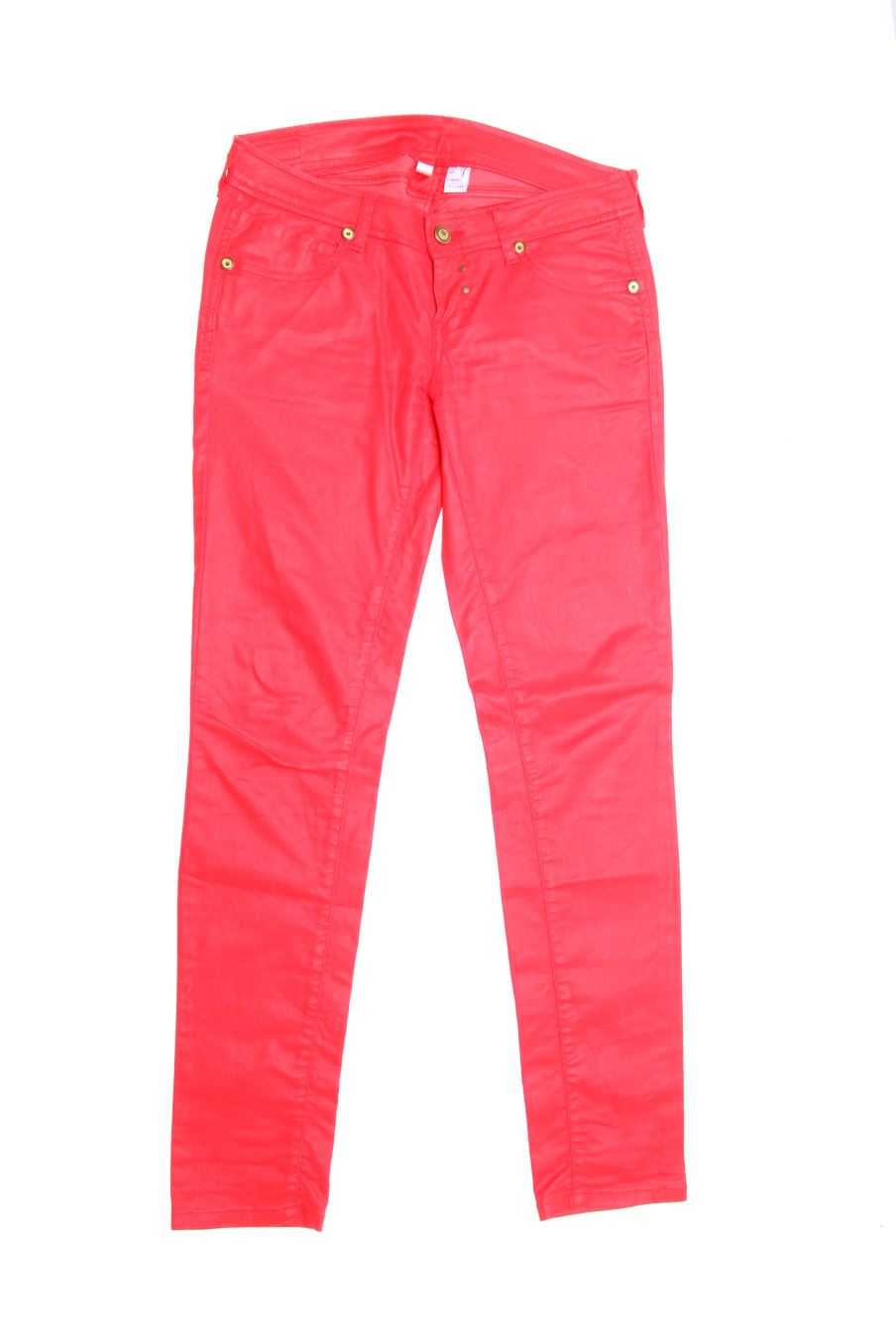 Vaqueros de Mango de la talla 36, de color rojo de ropa vaquera