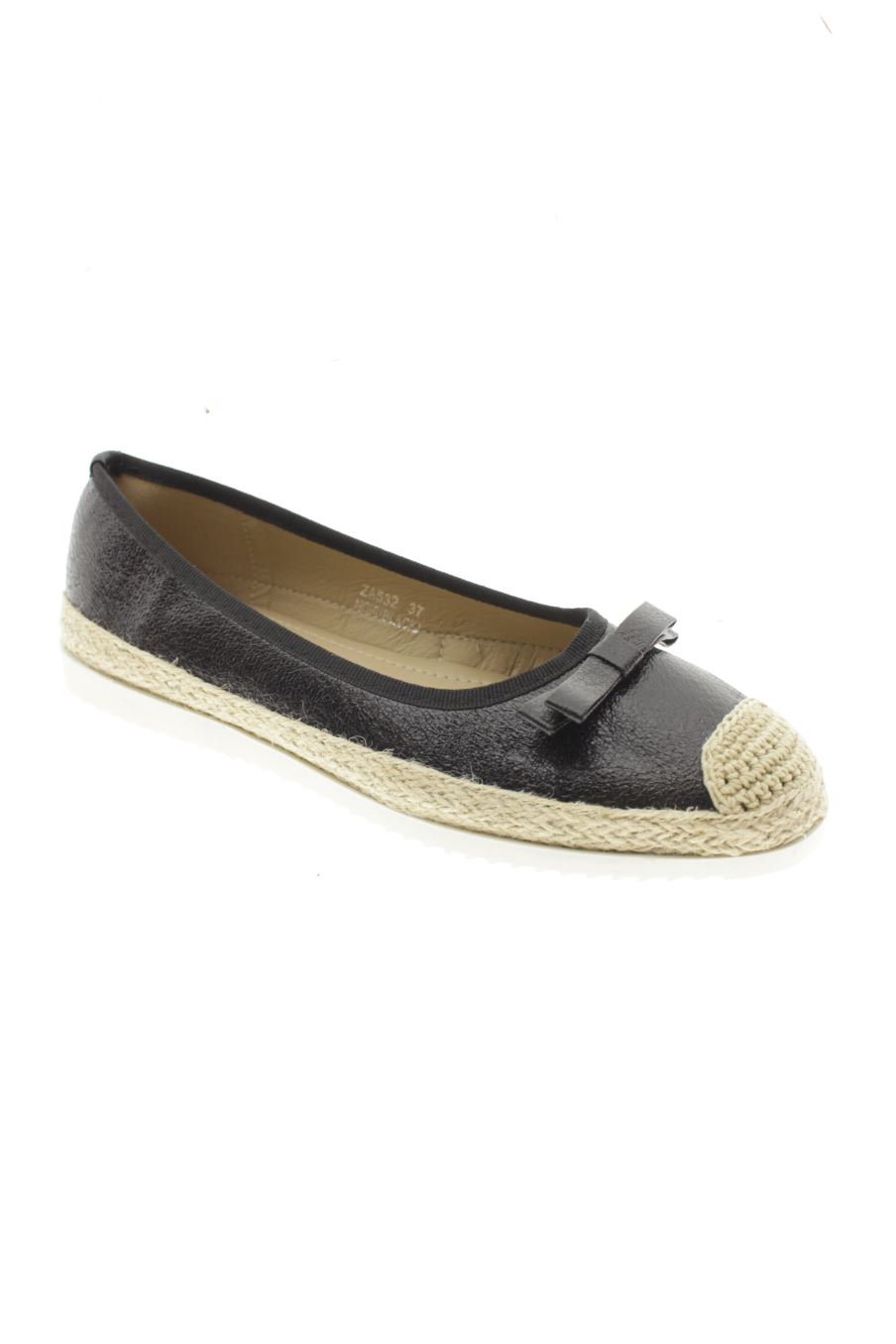 Zapatos planos de R and BE de la talla 37, de color negro de