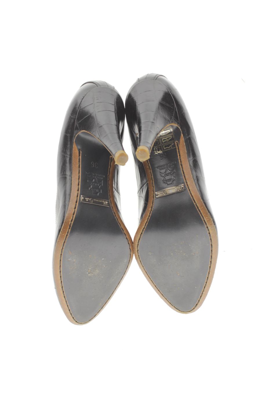 Zapatos de tacon de Massimo Dutti de la talla 36, de color negro de
