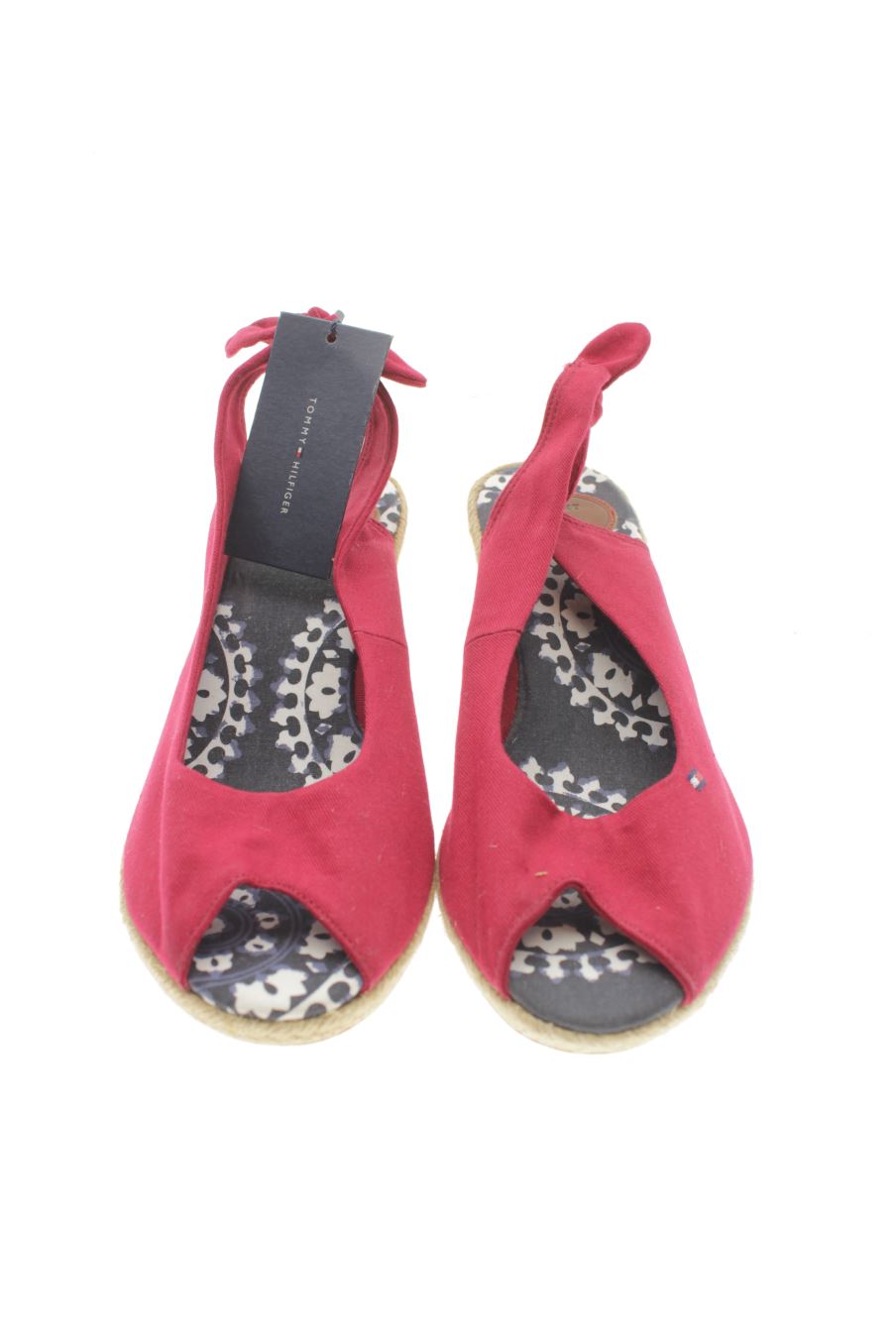 Sandalias tacon de Tommy Hilfiger de la talla 39, de color rojo de