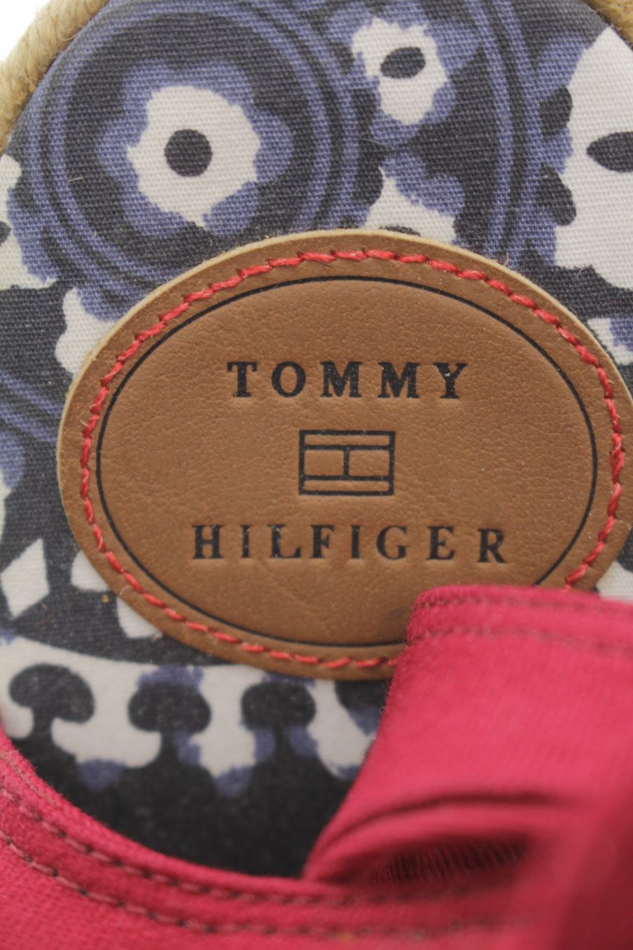Sandalias tacon de Tommy Hilfiger de la talla 39, de color rojo de