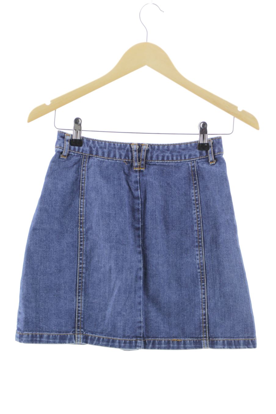 Jupe Stradivarius de la taille 34, de couleur bleu de denim