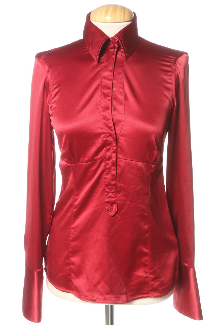 Chemise Zara de la taille XS, de couleur rouge
