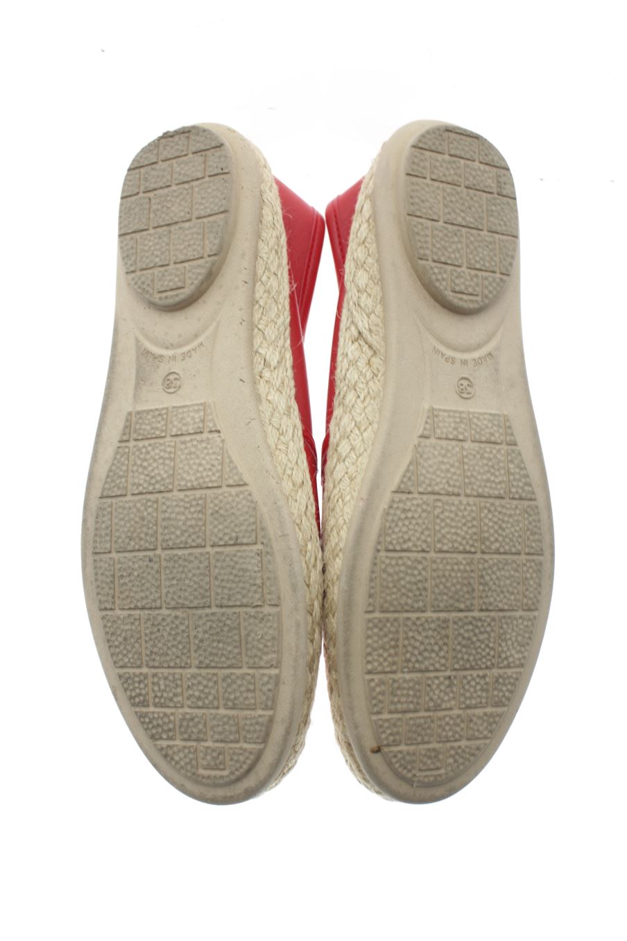 Zapatos planos de CUQUE de la talla 38, de color rojo de
