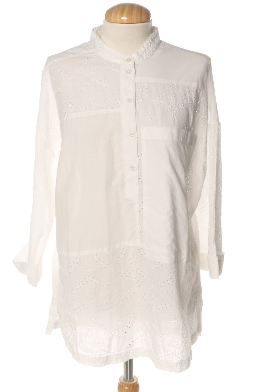 Blusa a maniche lunghe de Esprit de la talla M, de color bianco