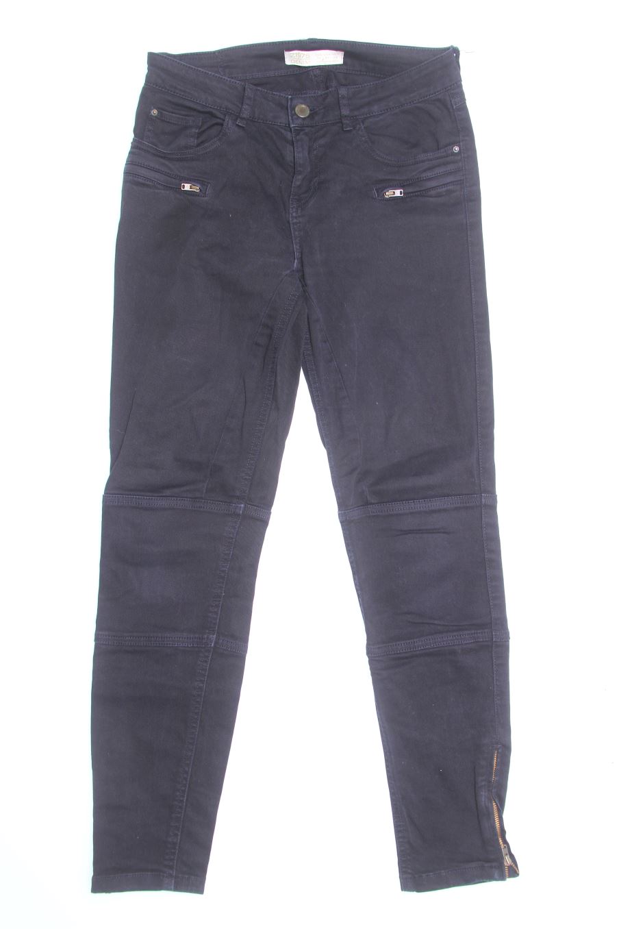 Vaqueros de Zara de la talla 34, de color negro de ropa vaquera