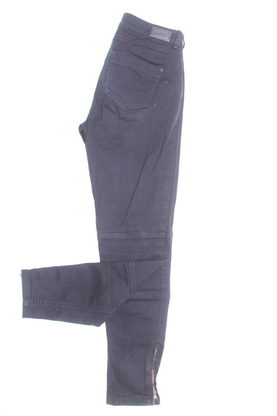 Vaqueros de Zara de la talla 34, de color negro de ropa vaquera