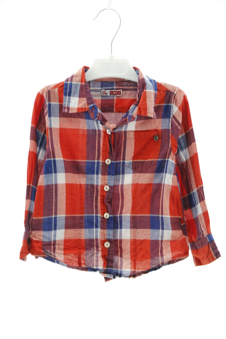 Chemise manches longues DPam (Du Pareil au meme) de la taille 3 ans de seconde main