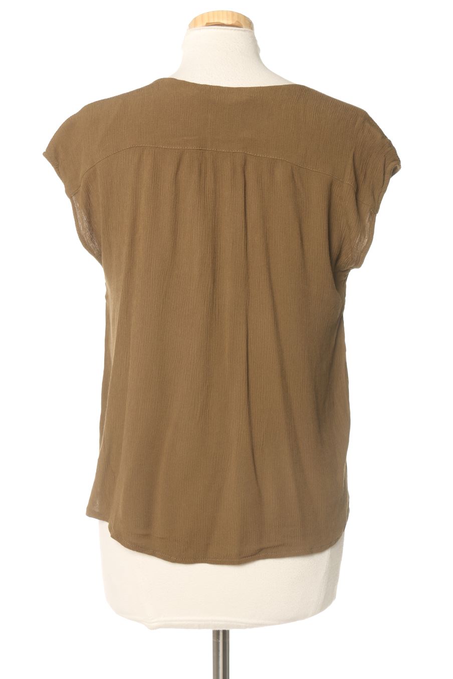 Blouse à manches courtes Promod de la taille S, de couleur vert