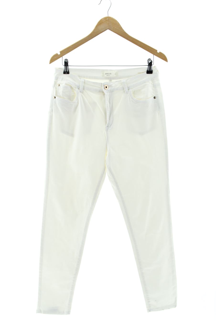 Jeans Amichi de la taille 44, de couleur blanc de denim