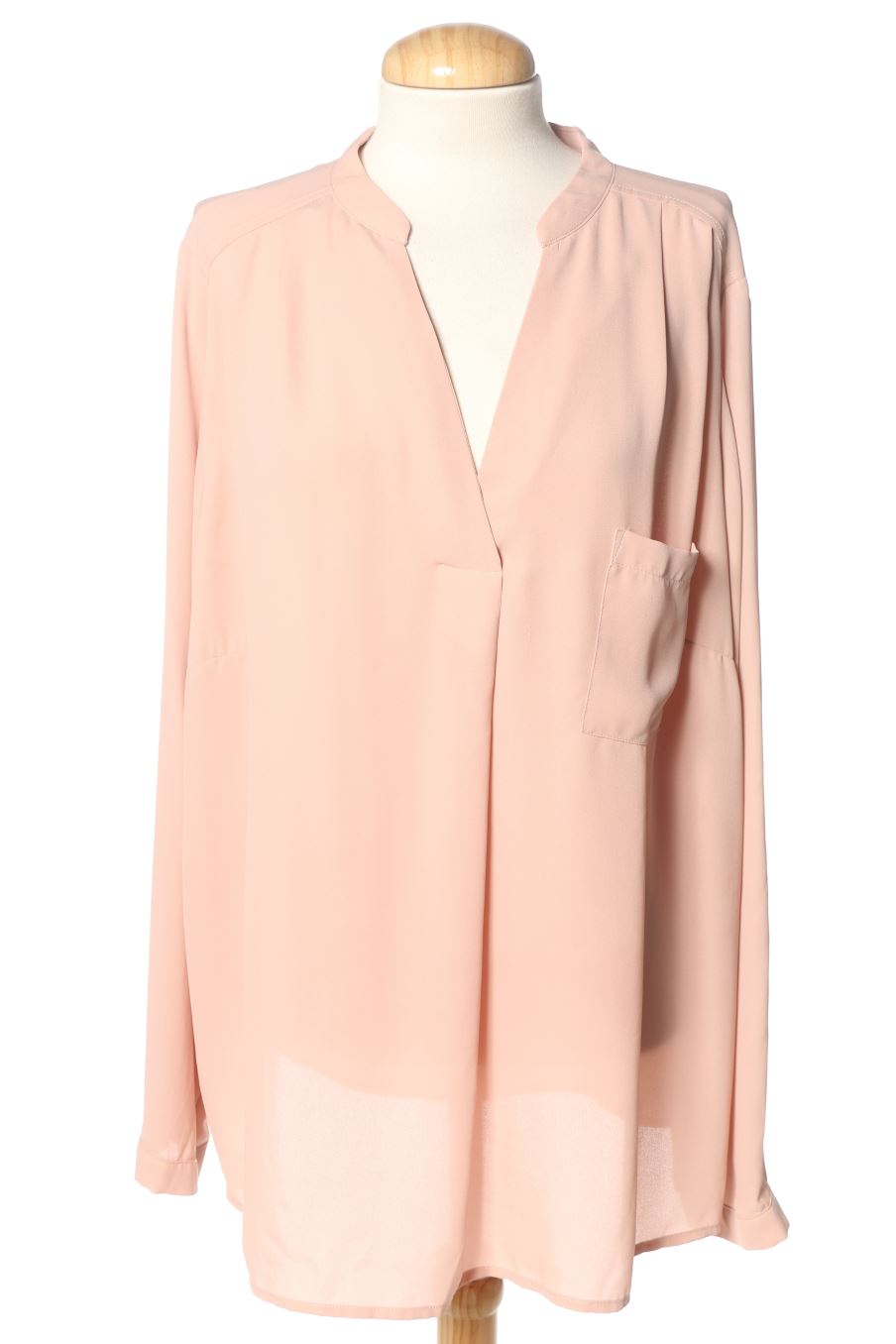 Blusa a maniche lunghe de only carmakoma de la talla 48, de color rosa