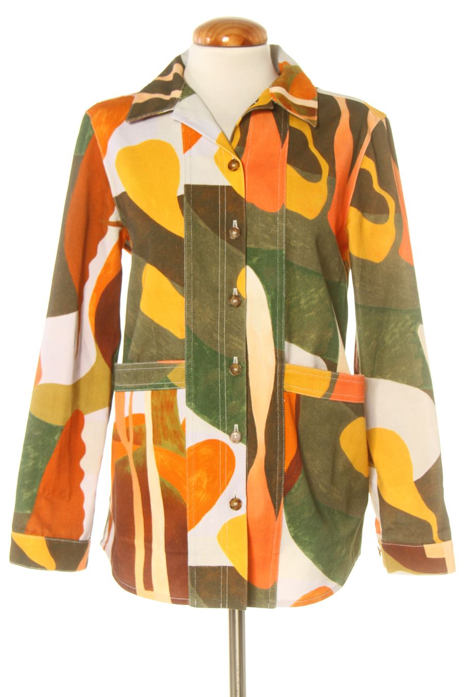 Cazadora de Sézane de la talla XS, de color estampado de ropa vaquera