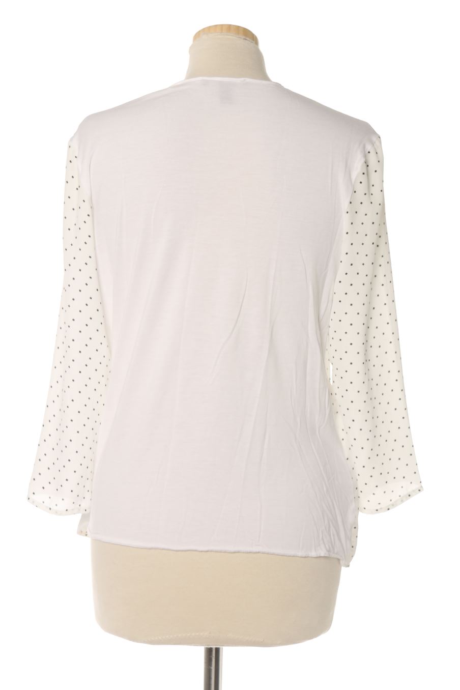 Blusa de manga larga de Mango de la talla S, de color blanco