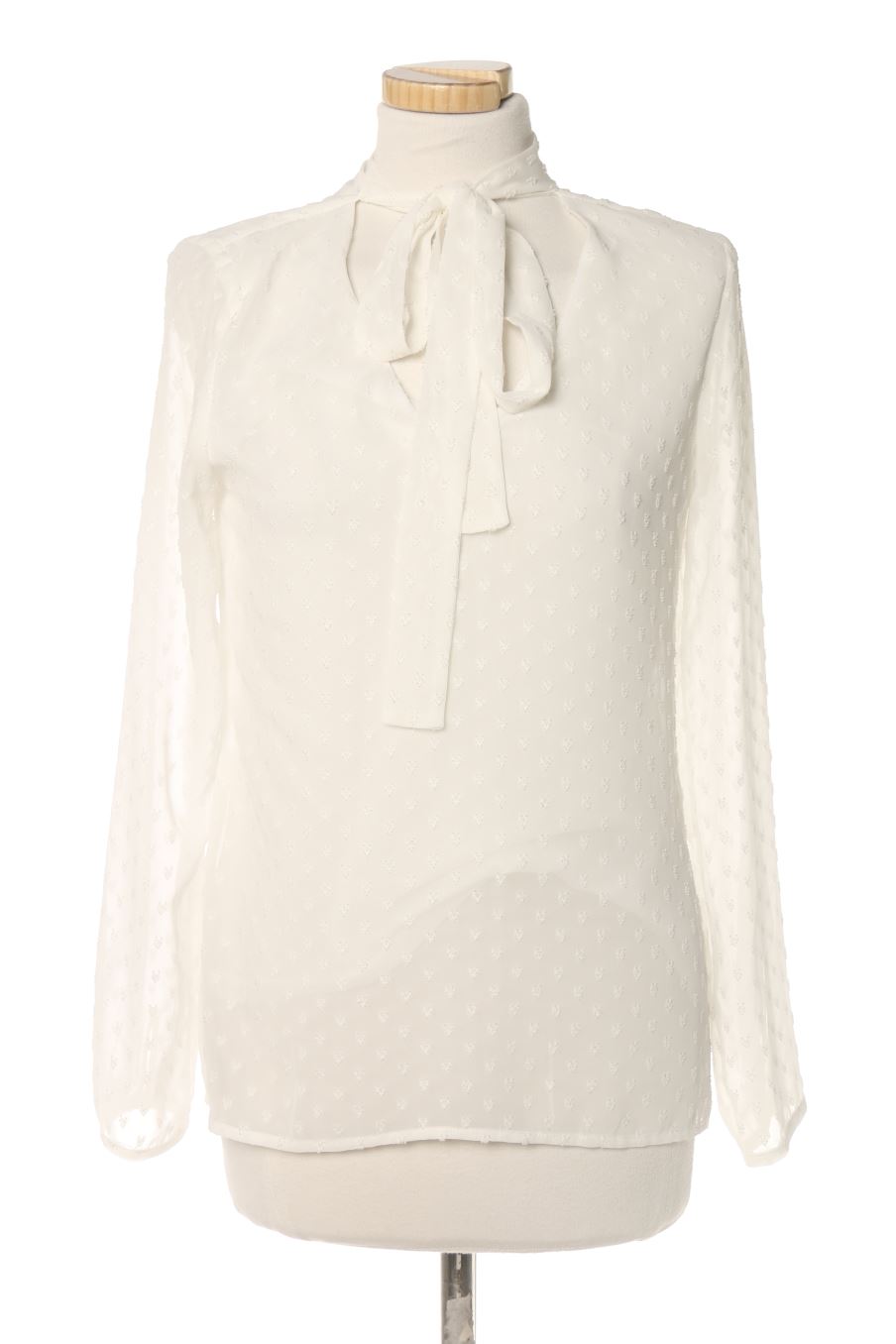 Blouse à manches longues Amichi de la taille S, de couleur blanc
