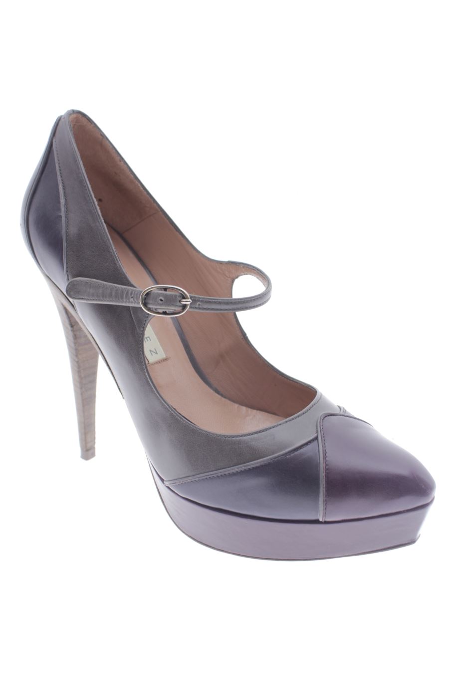 Zapatos de tacon de Pura Lopez de la talla 37, de color estampado de