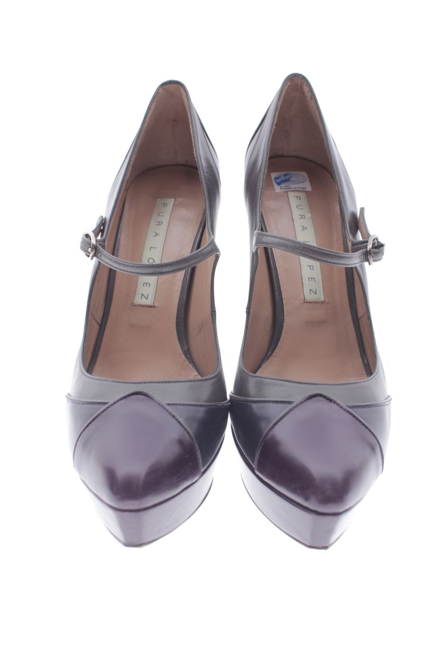 Zapatos de tacon de Pura Lopez de la talla 37, de color estampado de