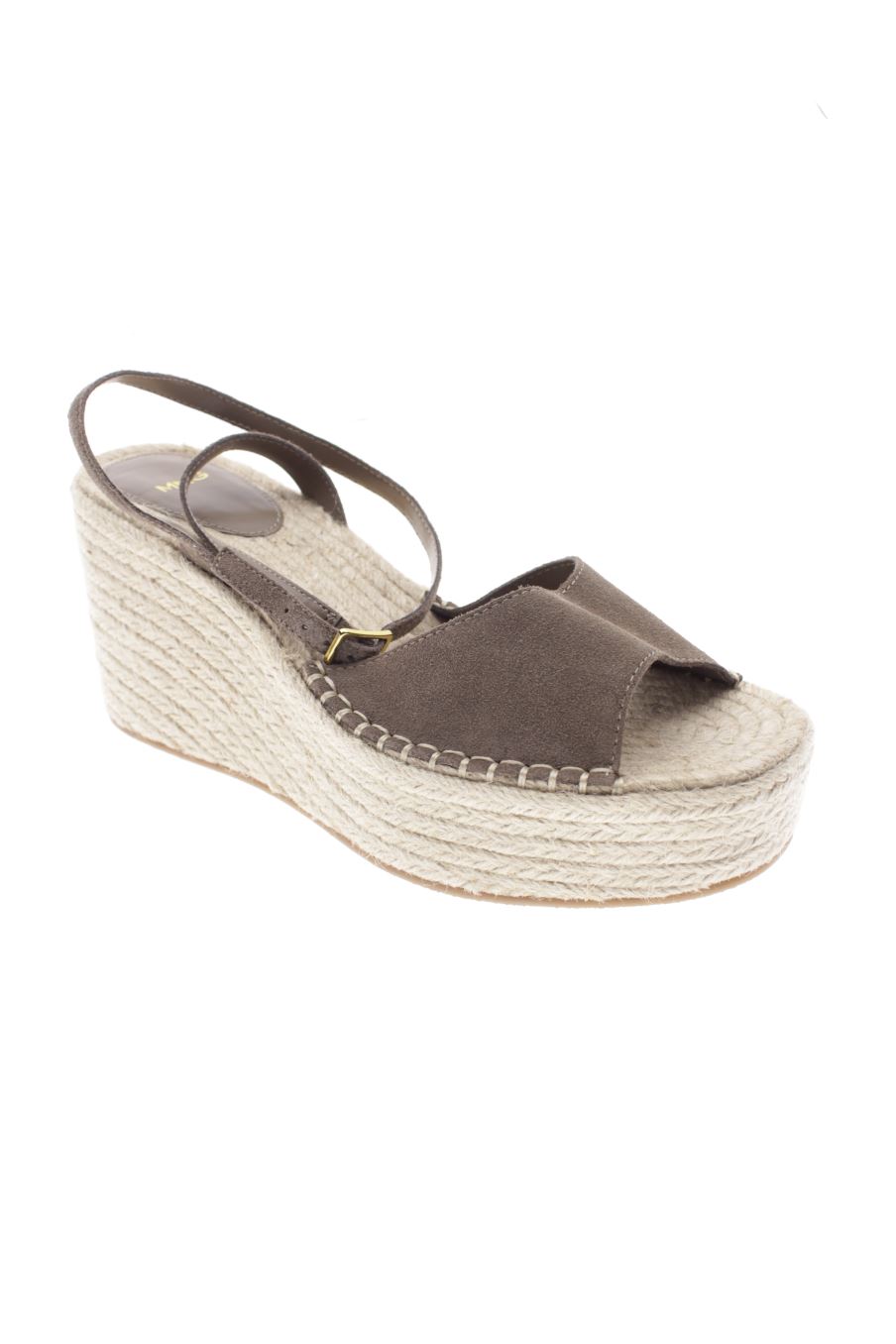 Sandalias tacon de Mango de la talla 39, de color marrón de