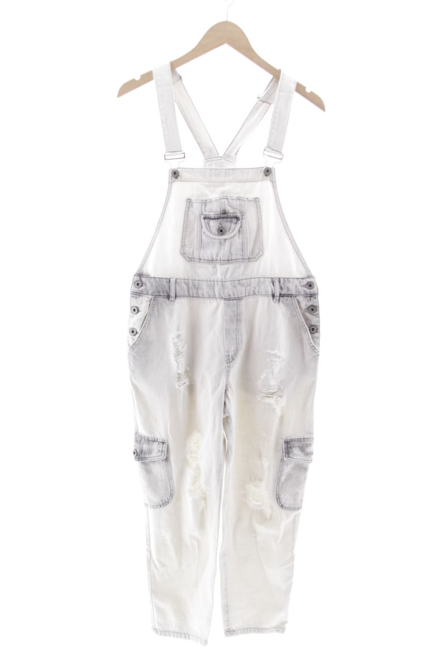 Mono de Zara de la talla S, de color gris de ropa vaquera
