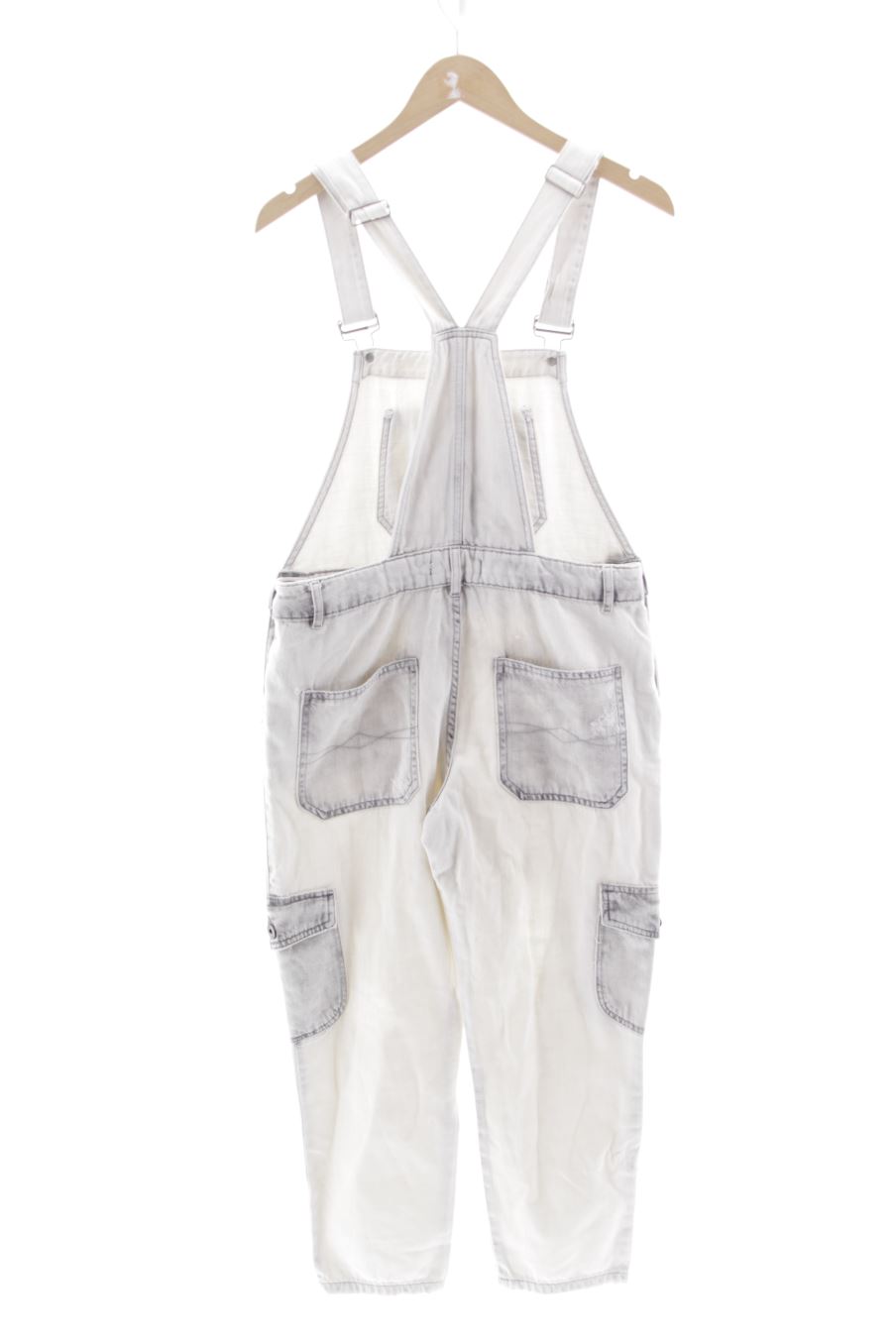 Mono de Zara de la talla S, de color gris de ropa vaquera
