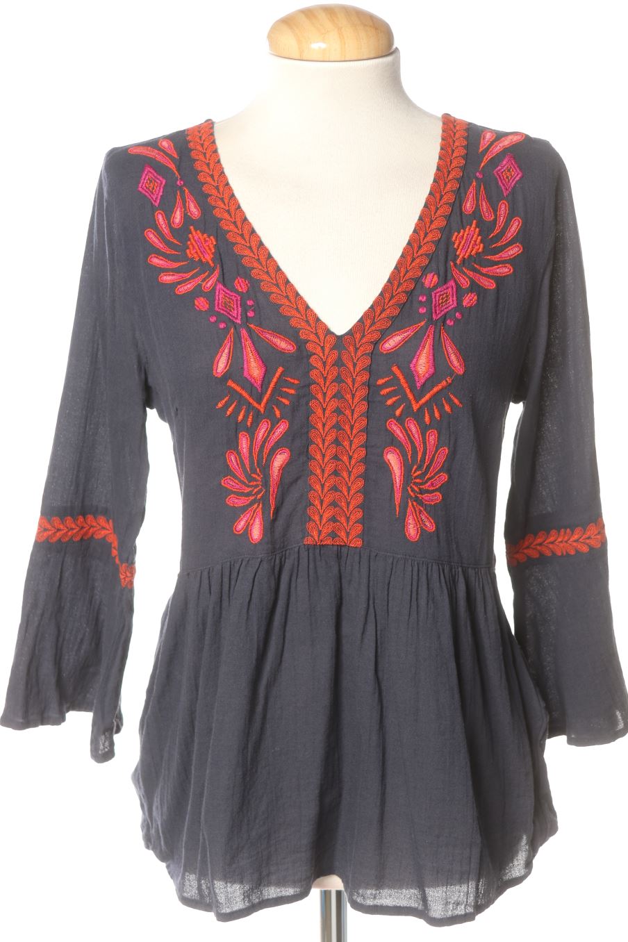 Langärmelige Bluse von Vila Größe 36, Farbe Aufdruck, für