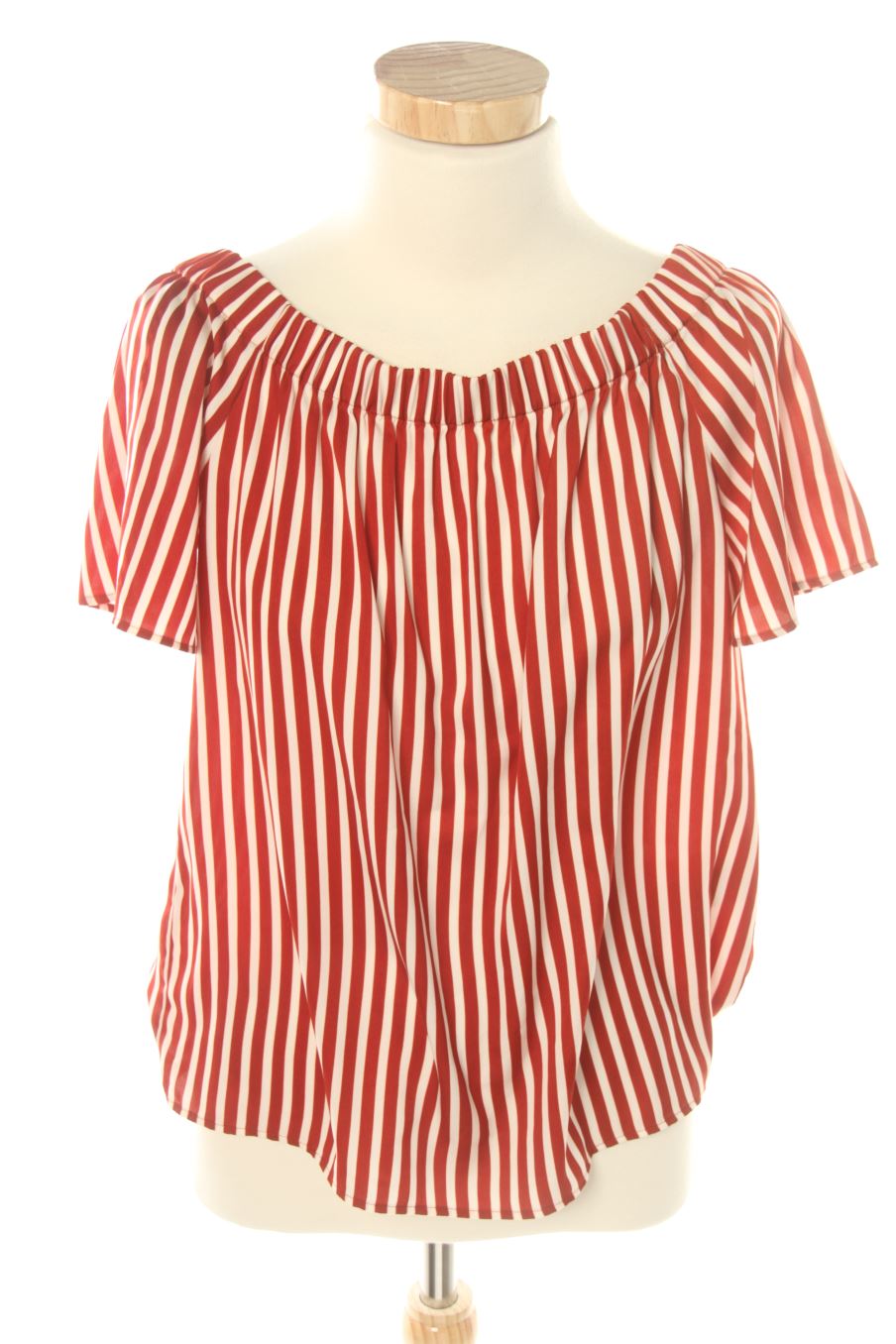 Blouse à manches courtes H&M de la taille 34, de couleur rayures