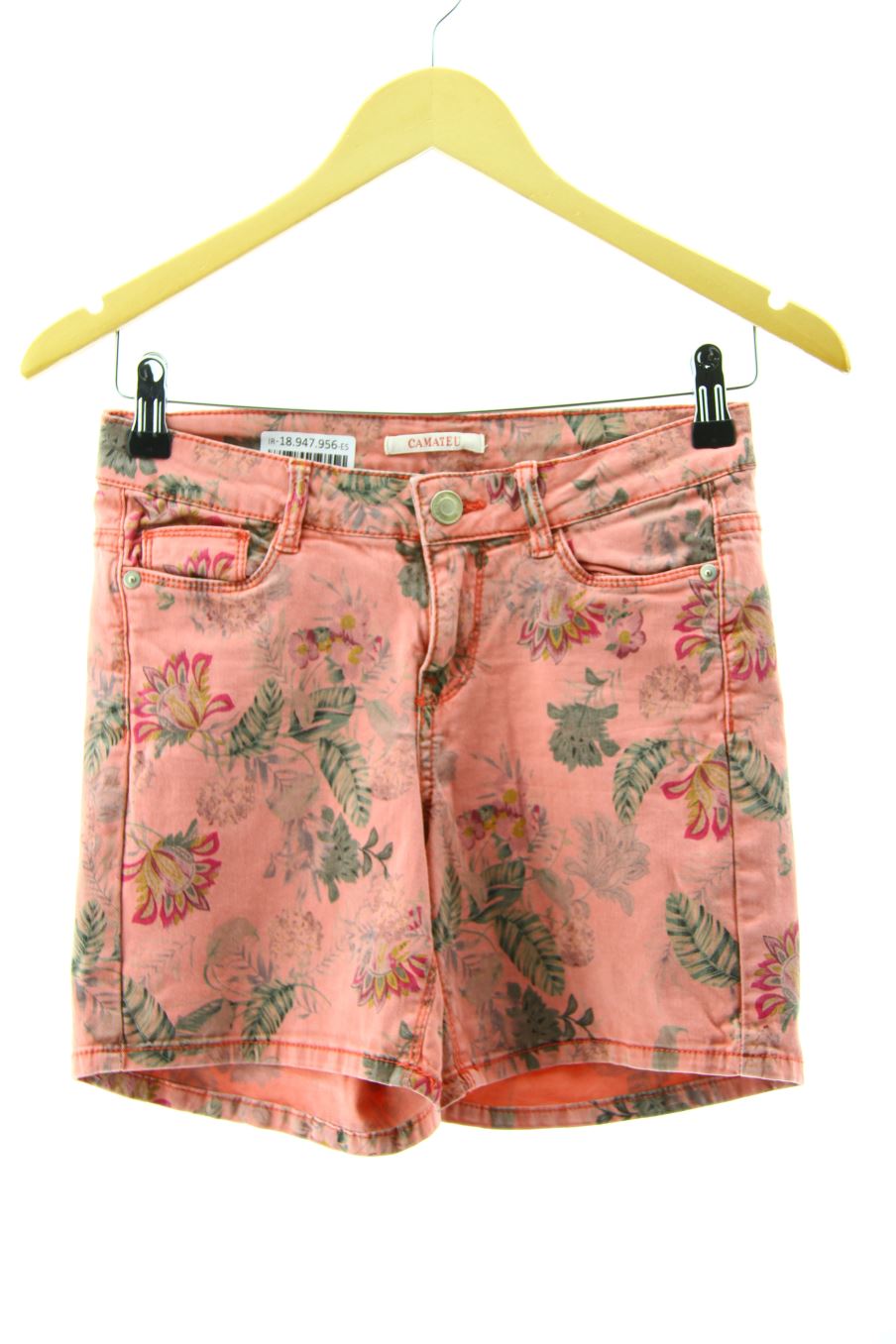 Shorts Camaieu de la taille 34, de couleur fleurs de denim