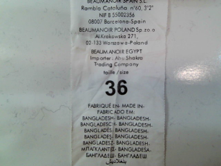 Jeans Cache cache de la taille 36, de couleur blanc de denim