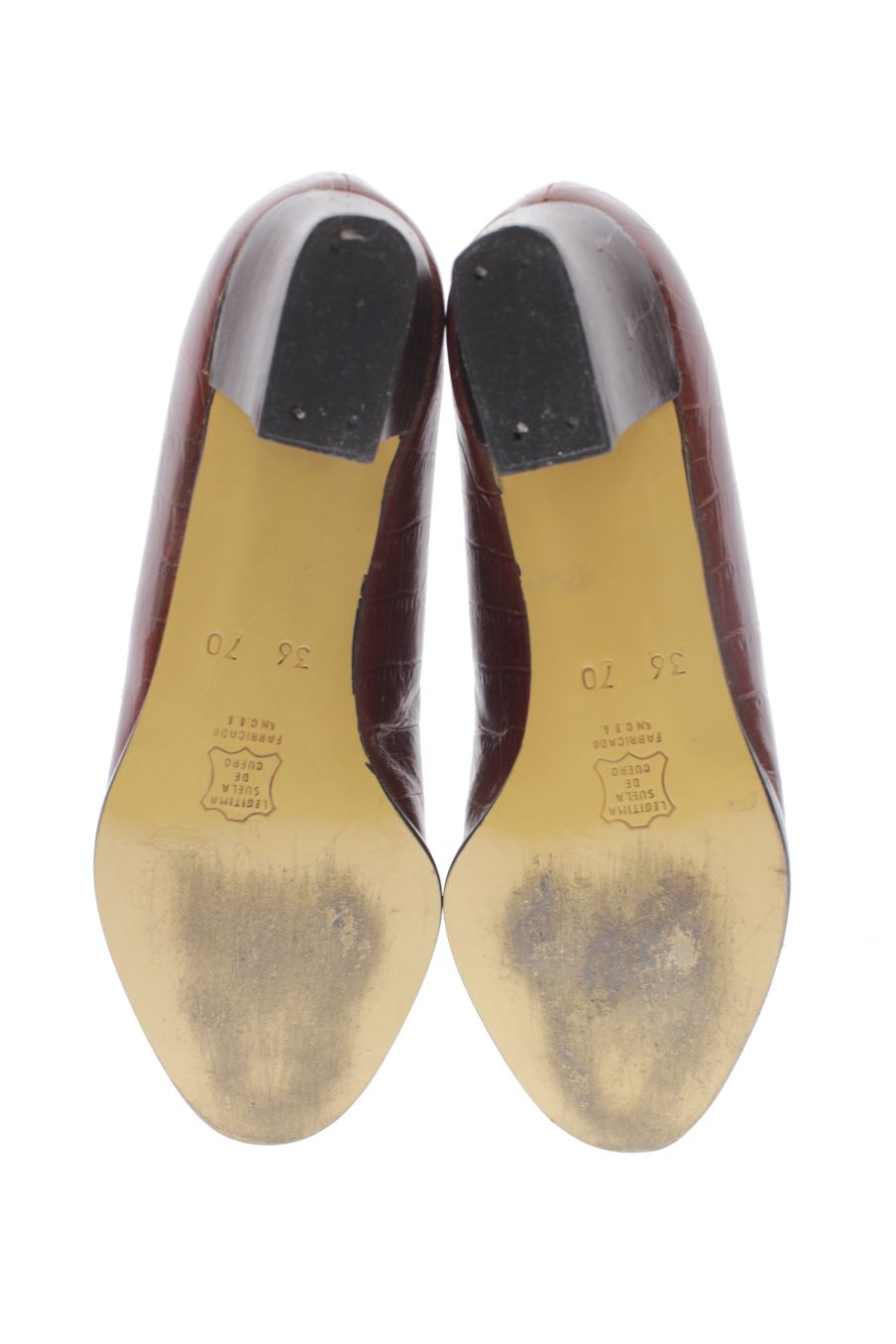 Zapatos de tacon de paolo design de la talla 36, de color marrón de