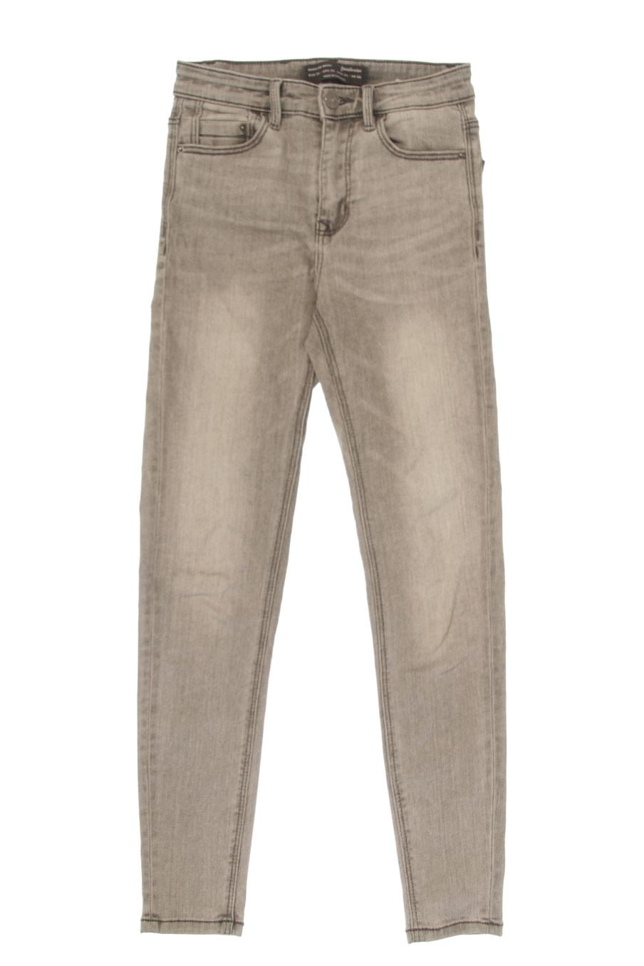 Jeans Stradivarius de la taille 34, de couleur gris de denim