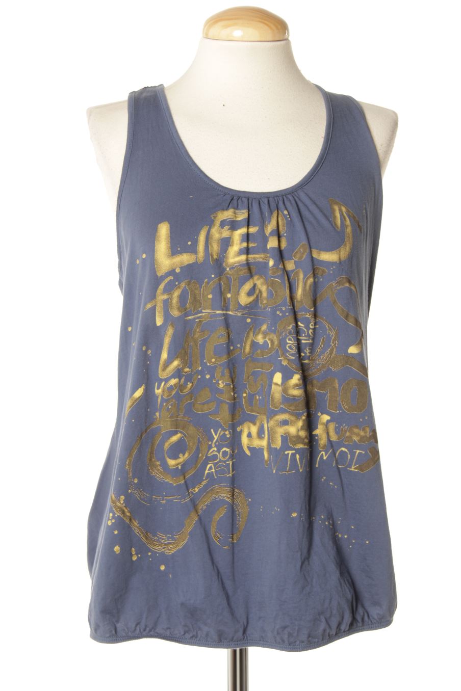 Top Desigual de la taille XL, de couleur bleu
