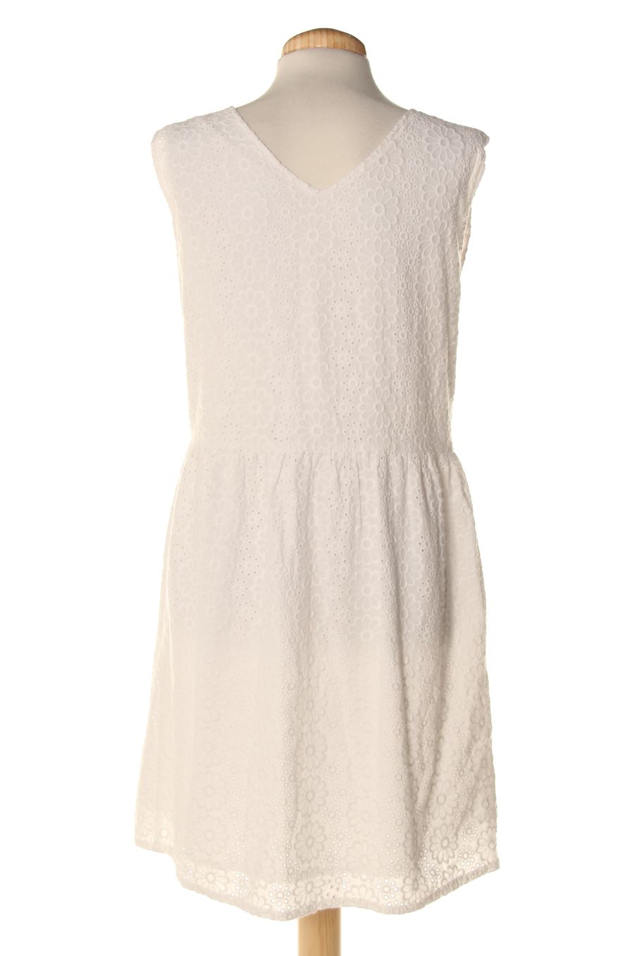 Vestido casual de Monoprix de la talla 40, de color blanco