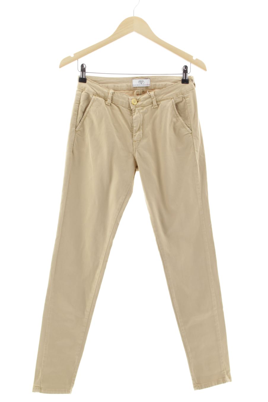 Pantalon Le temps des cerises de la taille 34, de couleur beige