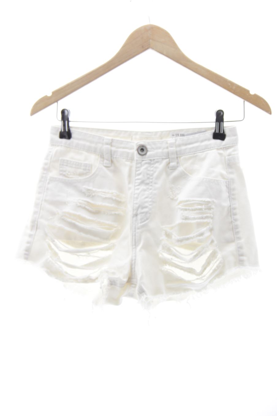 Pantalón corto de Miss bonbon de la talla S, de color blanco de ropa vaquera