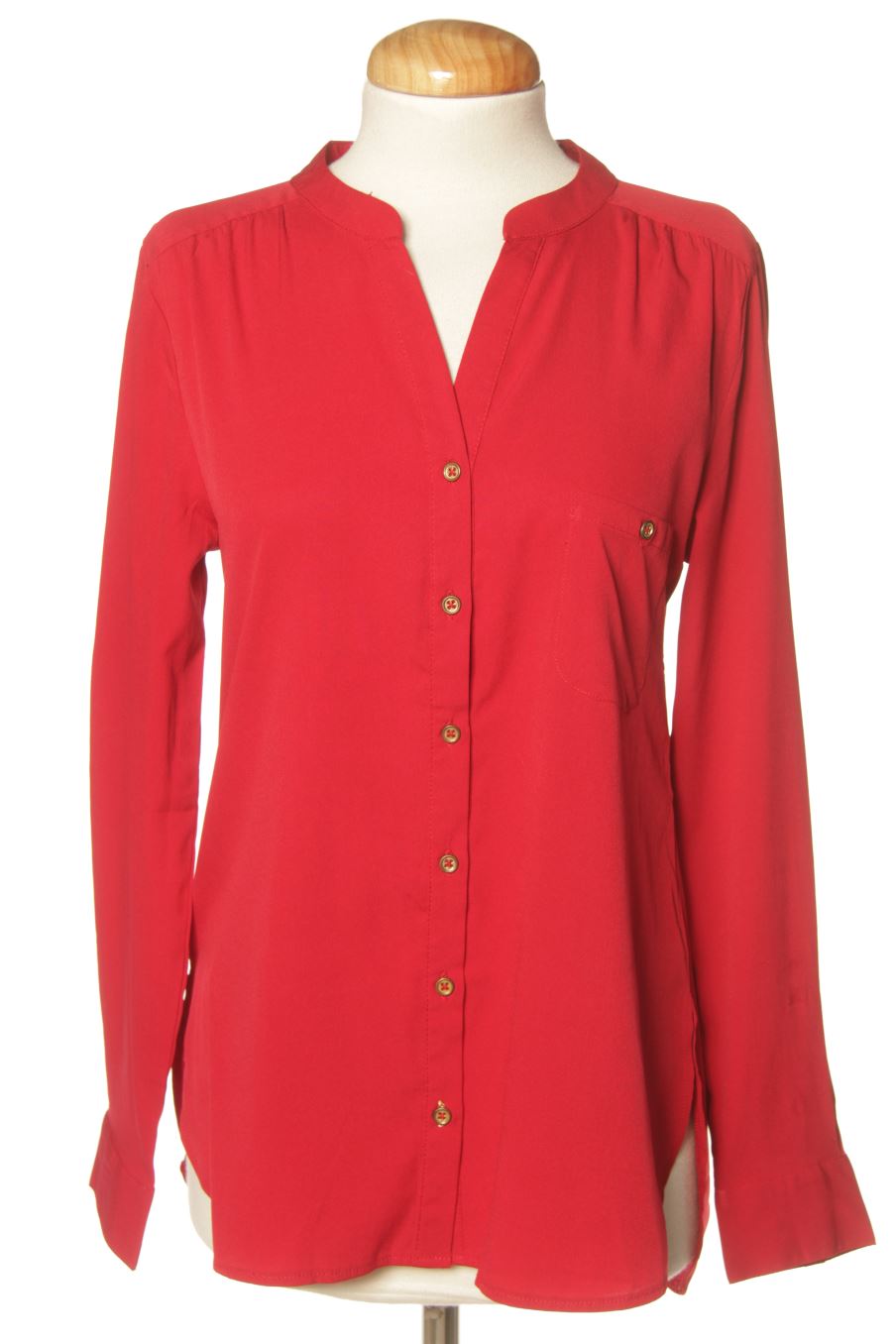 Blusa de manga larga de Milano de la talla S, de color rojo