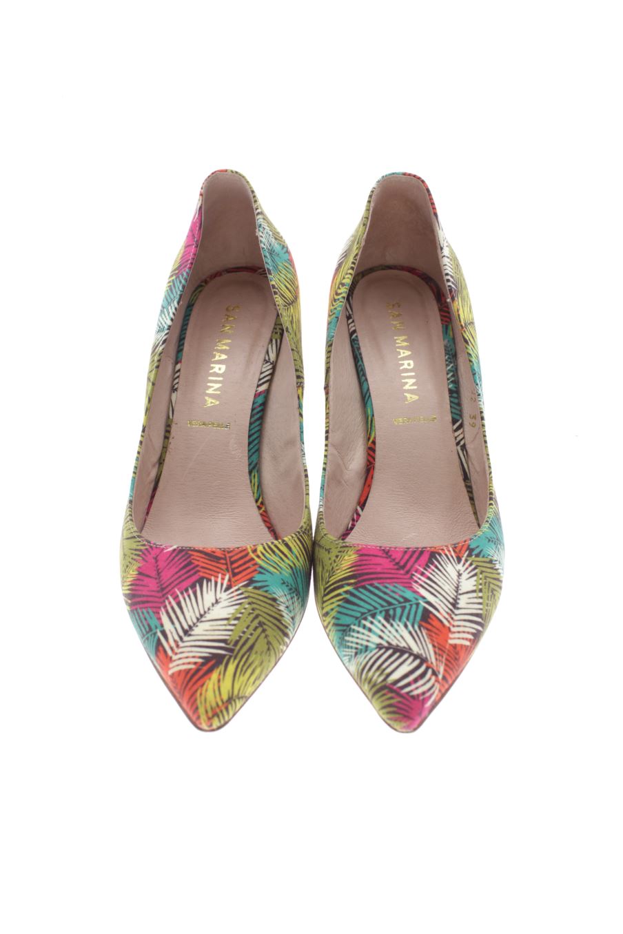 Zapatos de tacon de San Marina de la talla 39, de color estampado de