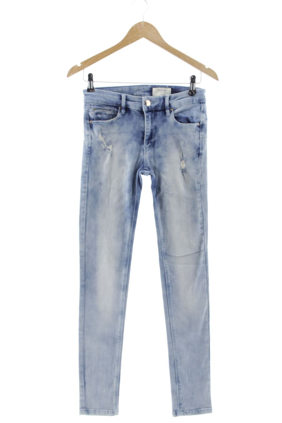 Jeans Stradivarius de la taille 36, de couleur bleu de denim