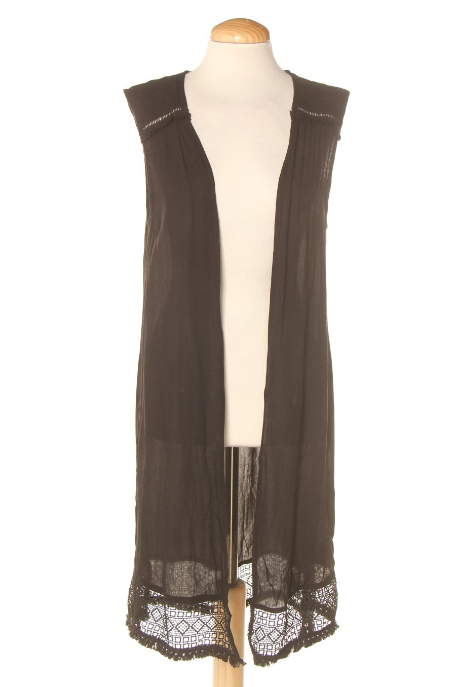 Chaleco de tela de new look de la talla 38, de color negro
