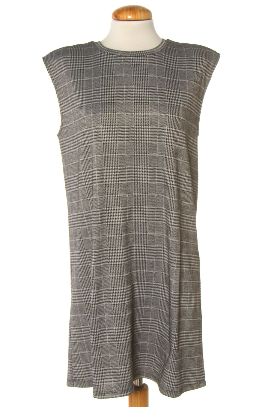 Robe casual Stradivarius de la taille L, de couleur carreaux